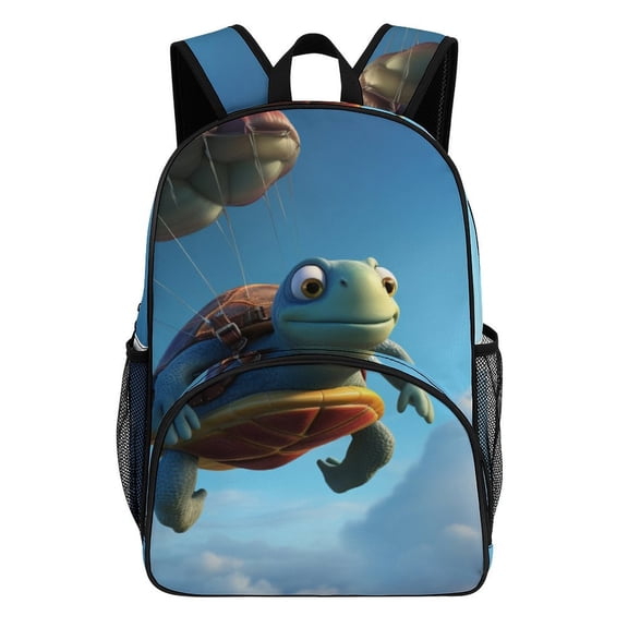 Cute Beach Turtle Big Student Laptop Backpack For College Women Middle High Teen Bookbag Travel Daypack