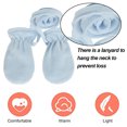 thumbnail image 3 of Guantes de esquí con forro polar grueso para bebé, guantes de invierno cálidos con dedos completos para niños pequeños, estilo 2, S, 3 of 5