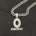 thumbnail image 3 of Hip Hop Cuban Chains Letters O Pendant Necklace With 13mm Miami Cuban Chain Iced Out Bling HipHop Necklaces Fashion Jewelry, 3 of 8