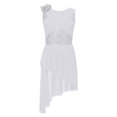 thumbnail image 3 of iiniim Kids Girls Sequin Flower Ballet Lyrical Dress Contemporary Dancewear A White 16, 3 of 7
