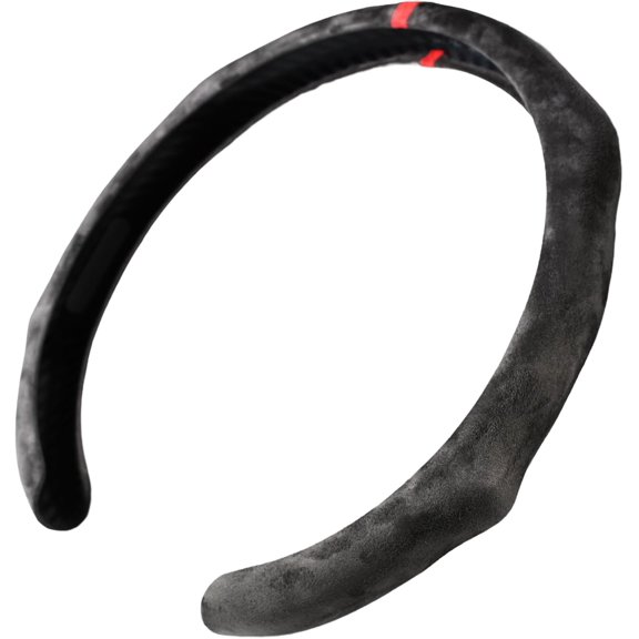 Quick Install Sporty Suede Steering Wheel Cover Universal fit 14.5" to 15" Car