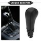 thumbnail image 3 of Perilla de cambio de marchas Unique Bargains para Volvo S60 2004-2009, plástico, cuero sintético negro, perilla de cambio manual de 6 velocidades, 3 of 6