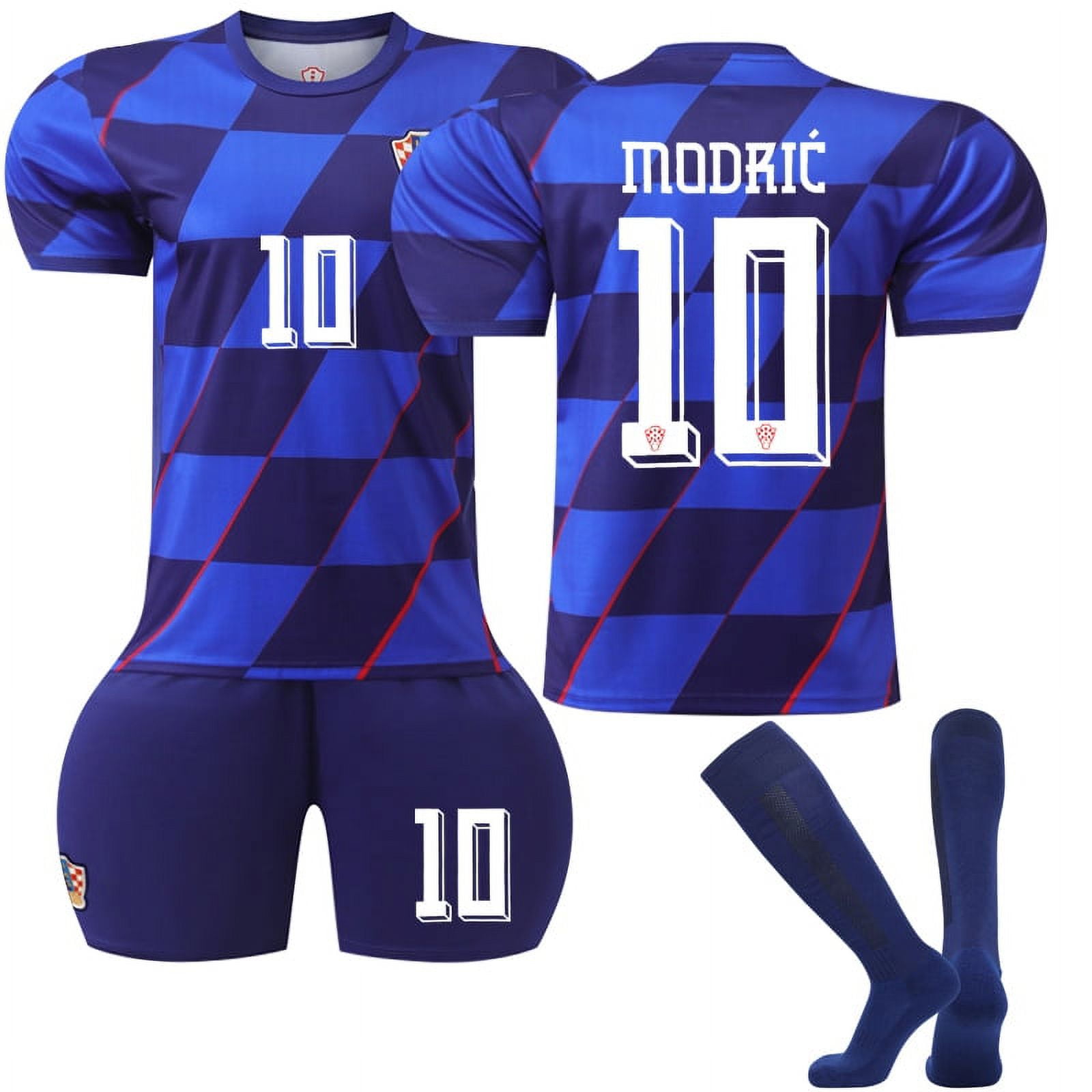 Boys Girls MODRIC 10# Kids Football Jersey Suit - Main Image