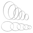 thumbnail image 1 of 10 Pcs 5 Sizes Metal Hoop Rings Compatible With Diy Wreath Dream Catchers Crafts, 1 of 4