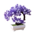 thumbnail image 2 of 7.87In Multicolor Decorative Potted Plants Shapeable Metal Support Weighted Non-Tip Base Plastic Petals Party Decor for Home Dining Table Living Room TV Cabinet Desktop Window Display Decor, 2 of 6