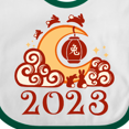 thumbnail image 4 of Inktastic 2023 Chinese New Year Rabbit Boys or Girls Baby Bib, 4 of 4