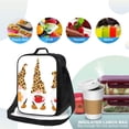 thumbnail image 4 of Naloa Christmas Gnomes In Leopard Lunch box Lunch bag for men women Large capacity Lunchbox Insulated Lunch bag Lunch box cooler, 4 of 7