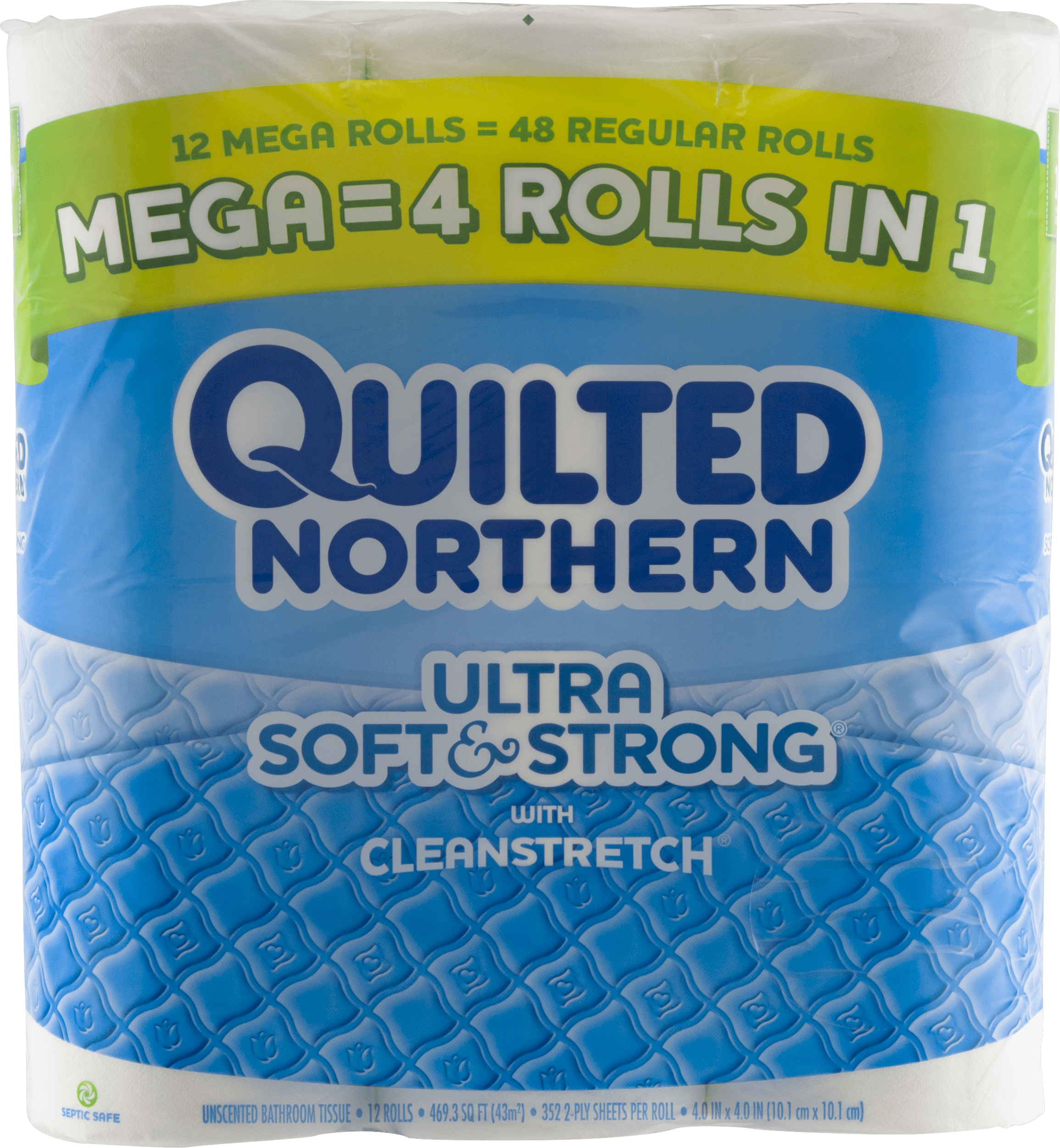 Quilted Northern Ultra Soft & Strong Toilet Paper, 12 Mega Rolls