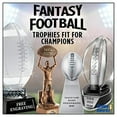 thumbnail image 4 of Football Austerity Crystals - 10" Fantasy Football Crystal Trophy Award Prime, 4 of 6