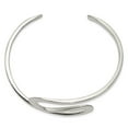 thumbnail image 2 of White Sterling Silver bracelet Cuff 3 mm Bangle, 2 of 3