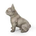 thumbnail image 6 of Kohlson Outdoor Lightweight Concrete French Bulldog Garden Statue, Gray, 6 of 8