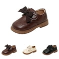 thumbnail image 2 of YunPes Toddler Girls Dress Shoes Eyelet Hook and Loop Flat Shoes Party Wedding Uniform Shoes Full Closed Mary Jane Shoes, 2 of 8
