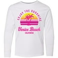 thumbnail image 3 of Inktastic Summer Enjoy the Sunshine Venice Beach California in Pink Long Sleeve Youth T-Shirt, 3 of 5