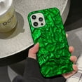 thumbnail image 3 of Funda de teléfono de lujo con pliegues de papel de aluminio plateado para iPhone 13 Pro Max 14 11 12 Pro Max XR XS 16 15promax Plus 14pro, funda de silicona suave, 3 of 5