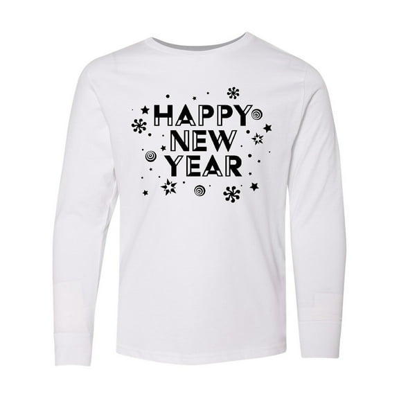 Inktastic Happy New Year Long Sleeve Youth T-Shirt