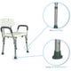 thumbnail image 3 of Silla de ducha Nanofort banco Ajustable con respaldo, 3 of 8