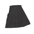 thumbnail image 3 of JINMGG Womens Plus Size Clearance $5 Fashion Women Solid Pleated A-Line Skirt Anti-Burnout High Waist Short Skirt Black XS, 3 of 9
