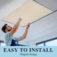thumbnail image 6 of Vintage Cream Fluorescent Light Covers, Farmhouse Retro Beige Solid Color Magnetic Light Covers for Ceiling Lights, Fluorescent Ceiling Shade Filters for Classroom Bedroom Office 4x2Ft x 4PCS, 6 of 8