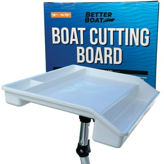 Five Oceans White Bait/Fillet Serving Cutting Board Table Rod Holder Mount W/PLIER Storage and Knife Slot, 17 7/8 Fo-4298