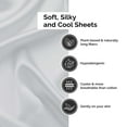 thumbnail image 3 of BNM 300 TC Rayon From Bamboo Sheet Set, Cal King, Platinum, 3 of 6