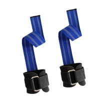 BAOSITY 2 Pieces Weight Lifting Straps Sports Wristband Professional Gym Grips Gloves Wrist Support Straps for Fitness Cross Training Blue