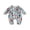 Blue, variant on Canrulo Western Newborn Baby Girl Boy Clothes Romper Cow Print Bodysuit One Piece Jumpsuit Fall Winter Outfits Pink 0-3 Months