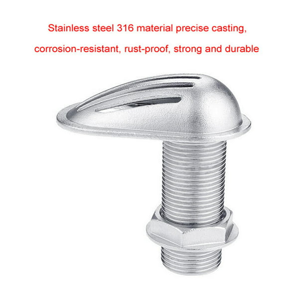 Ximing 316 Stainless Steel Boat Thread Thru Hull Intake Sieve Marine  Accessories, Easy to Install - 32mm, Multi 