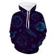 thumbnail image 3 of Little Boys Girls Kids Teen Hooded Unisex Sweatshirt 3D Galaxy Dinosaur Printed Pullover Hoodie For Girls Boys With Pocket 7-8T, 3 of 3