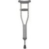 DMI® Aluminum Push-Button Crutches, Child, Fit Users 4' - 4' 6", Silver, Pack Of 2