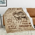 thumbnail image 3 of LHSHID Mothers Day for Wife Gifts to My Wife Blanket Wife Birthday Gift Ideas from Husband Wedding Anniversary Birthday Blanket Romantic Gifts for Wife 30"x40", 3 of 7