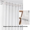thumbnail image 2 of Cortinas Translucidas Blanco，Cortinas Transparentes para Salas de Estar y recamara ，Ojales en La Parte Superior，Cortinas de Gasa 2uds, 2 of 4