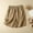 Khaki, variant on Summer Saving Clearance AXXD Compression Shorts for Lady Summer Elastic High Waist Linen Pant Pockets Shorts Half Shorts Pants Summer Saving Clearance Gift Clothes