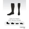 thumbnail image 6 of MeMoi Men's Bamboo Blend Solid Ribbed Crew Socks - Mens - Male (9-11, Black), 6 of 8