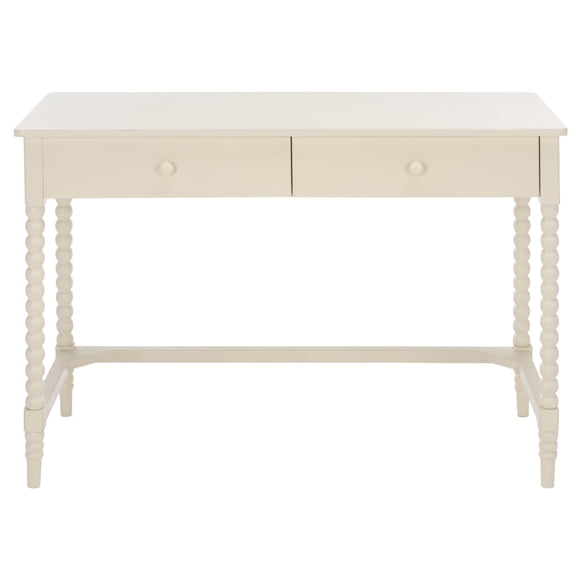 Safaveh Orbis 2 Drawer Wood Desk, Distressed White