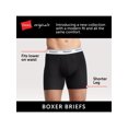 thumbnail image 5 of Hanes Originals Men’s Boxer Briefs, Moisture-Wicking Stretch Cotton, Blues, 6-Pack, 5 of 9