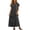Black, variant on YuXingFu Womens Plus Size Cotton Dresses Maxi V-Neck Plus Size Womens Dress Short Sleeve Classic Bohemian Style Long Casual Summer Green S