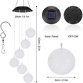 Solar Wind Chime Outside Color Changing Wind Chimes, LED Mobile Solar