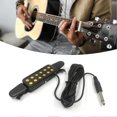 thumbnail image 3 of Acoustic Guitar Pickup Folk Guitars Punching Free Bayonet 12 Hole Magnetic Black, 3 of 4