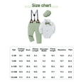 thumbnail image 5 of SANMIOI Infant Baby Boy Clothes 0-24 Months Gentleman's Suit Outfit Formal Shirt Suspender Pants Hat Bowtie 4pcs, 5 of 6