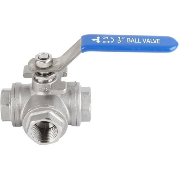 SUS304 Stainless Steel Ball Valve Three Way Ball Valve (DN15 1/2'')