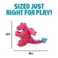 thumbnail image 3 of goDog Dragons Squeaky Plush Dog Toy, Chew Guard Technology, Pink, Small, 3 of 8