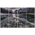 thumbnail image 2 of Design Art - Lac de Montagne Glacé Noir avec Neige, 2 of 3