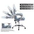 thumbnail image 5 of ALEAVIC Gaming Chair PU Leather Computer Chair with Headrest and Lumbar Support, Light Blue, 5 of 7