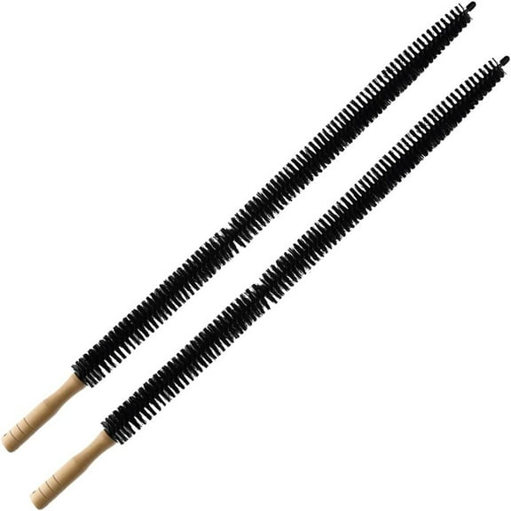 Dryer Vent Cleaner Kit Brush-2 Pack Clothes Lint Trap 30 Inch Long Flexible Pipe Refrigerator Coil Brush
