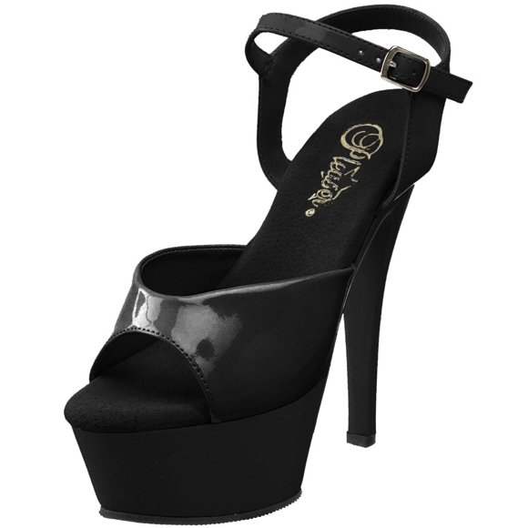 Pleaser Women's Kiss-209 Ankle-Strap Sandal