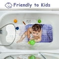 MeyJey Power Grip Bath Tub & Shower Mat, Non Slip Extra Long Bath Mat for Elderly & Kids