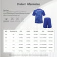 thumbnail image 7 of Sinleey Kids Boys Football Training Uniform Soccer Jersey Short Sleeve Shirts with Drawstring Mesh White XXS, 7 of 7