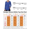 thumbnail image 6 of Rosvigor Womens Workout Tops Long Sleeve V Neck Tee Shirts Athletic Shirts Comfy Activewear Tops for Gym Running Yoga, 6 of 8