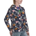 thumbnail image 6 of Daiia Hawaiian Style Pattern Women's Fashion Hoodies & Sweatshirts with Kangaroo Pocket Hooded Sweatshirt with Eye-catching Drawstrings-Small, 6 of 7