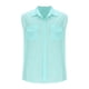 thumbnail image 1 of Camiseta sin mangas con cuello alto para hombre, informal y a la moda, con botones sueltos, sin mangas, con cuello alto, blusa para hombre, 1 of 4